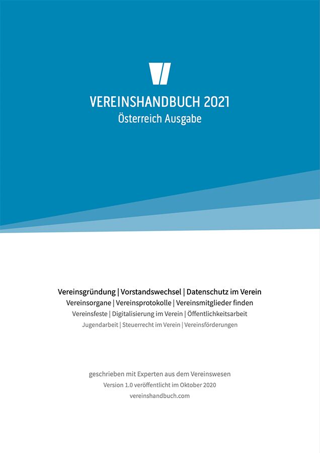 Vereinshandbuch 2021 – Wissen zum Vereinswesen